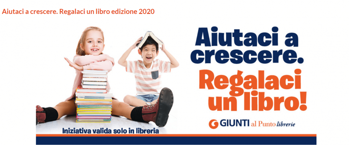 La Monserratoteca aderisce alla campagna Giunti : Aiutaci a crescere regalaci un libro – Anno 2020.