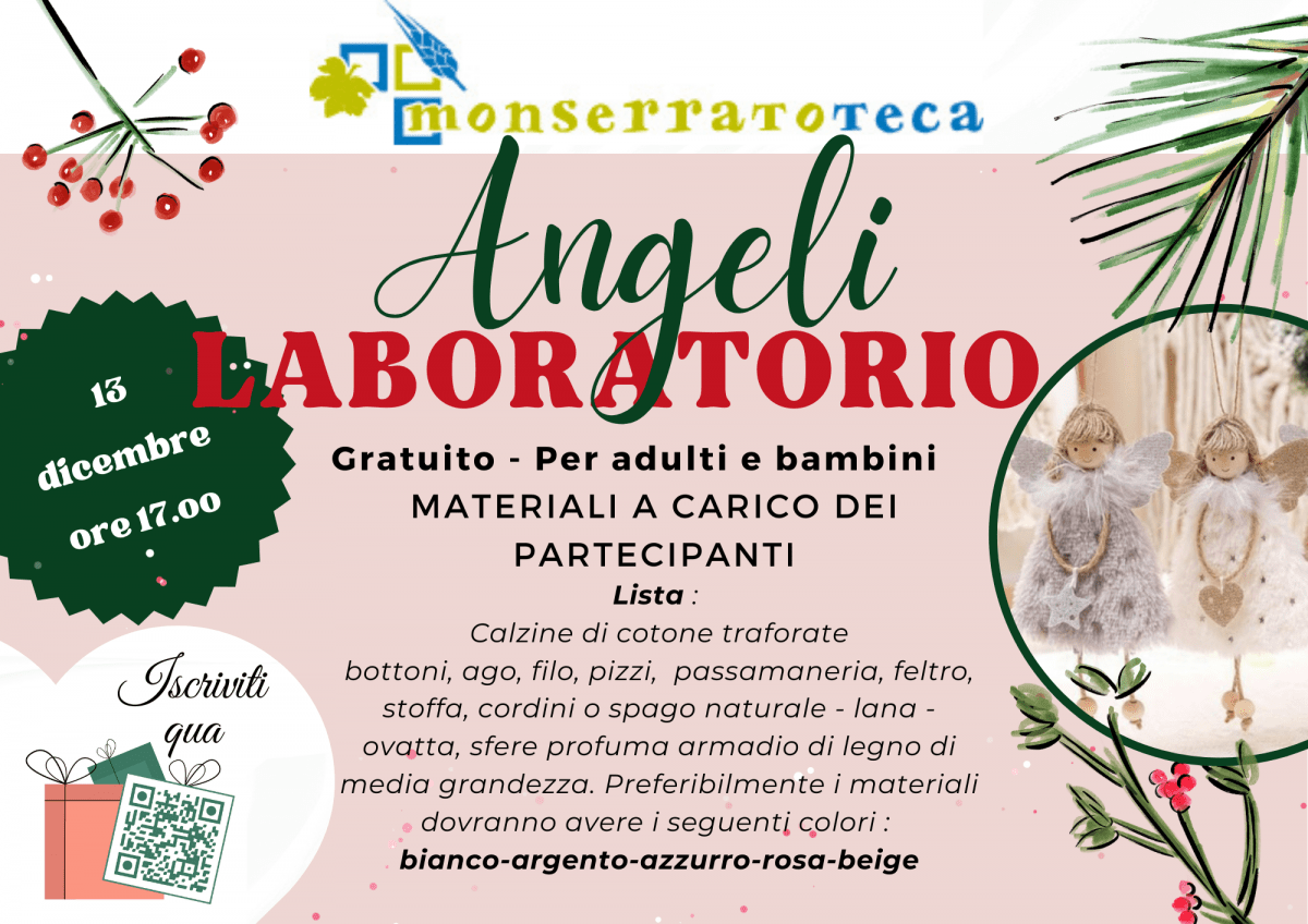 Angeli – Laboratorio gratuito per adulti e bambini