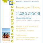 Incontro con l’autore. I loro giochi di Alessio Atzeni.
