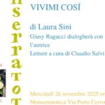 La Monserratoteca celebra la Giornata internazionale per l’eliminazione della violenza contro le donne con la presentazione del libro “Vivimi così” di Laura Sini