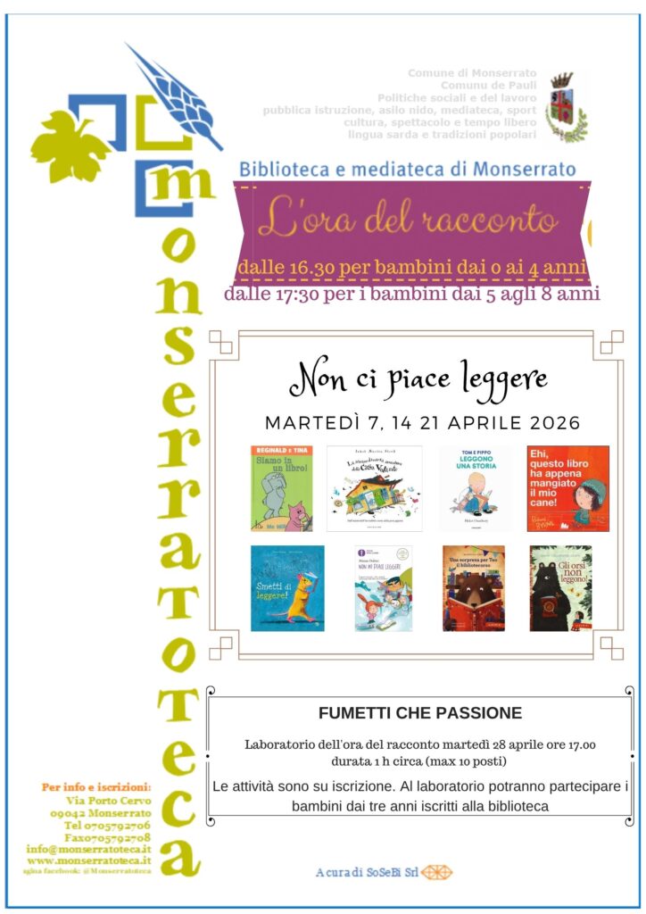 Locandina Ora del racconto aprile 2026