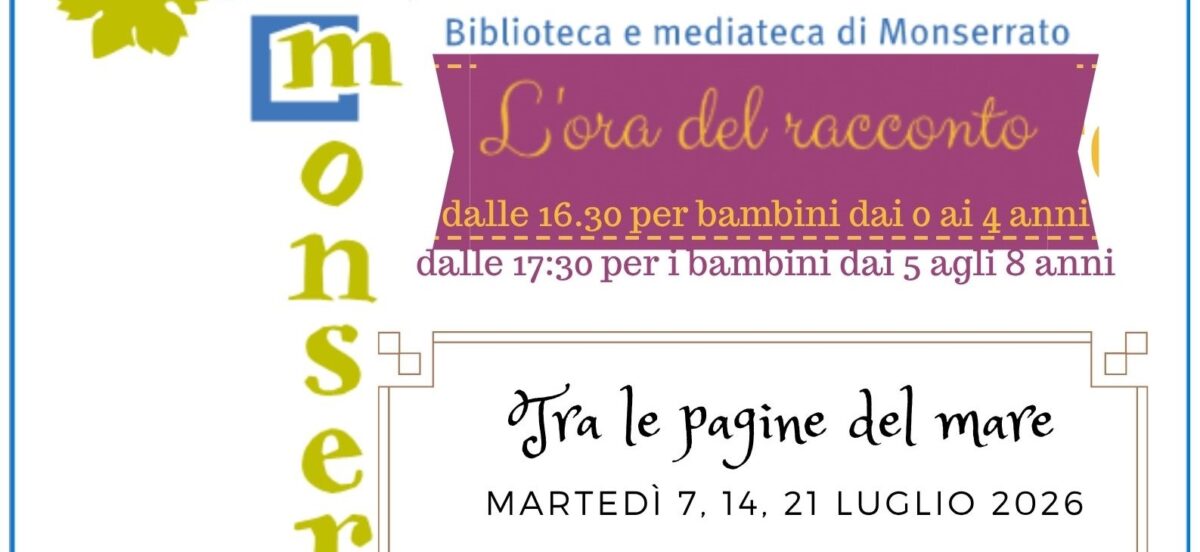 Ora del Racconto TRA LE PAGINE DEL MARE
