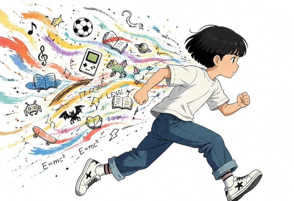 Selezione dalla copertina, bimbo che corre